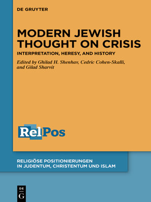 cover image of Modern Jewish Thought on Crisis